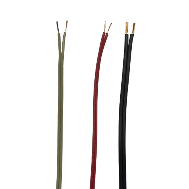 Werkspreis 300 V Mehrstrang 2-Core-Flachbandlautsprecher Audio Draht PVC-Kabel Elektrowatt