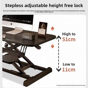 Soporte moderno para portátil de pie, escritorio plegable para ordenador de escritorio, mesa superior ajustable, estante elevado para ordenador portátil de escritorio - Product Image 3