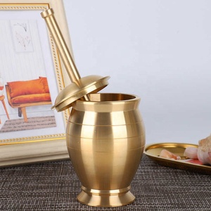 Pirinç harç ve Pestle granit mutfak için özelleştirilmiş boyutu ucuz fiyat ve günlük kullanım ot ve baharat araçları - Product Image 5