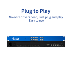 מעבד Bitvisus 4K60 4x1 4x2 4x3 להתאמה אישית עבור 2.0 KVM Multi-Viewer 4 ב-3 מעבד רב-חלונות עם מבנה מתכת לניטור - Product Image 3