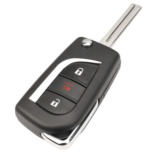 MS 2 + 1 düğme filp araba uzaktan anahtar FCCID GQ4-73T 312-314MHZ H çip ile Toyota Camry araç RAV4 için yedek boş Fob - Product Image 4