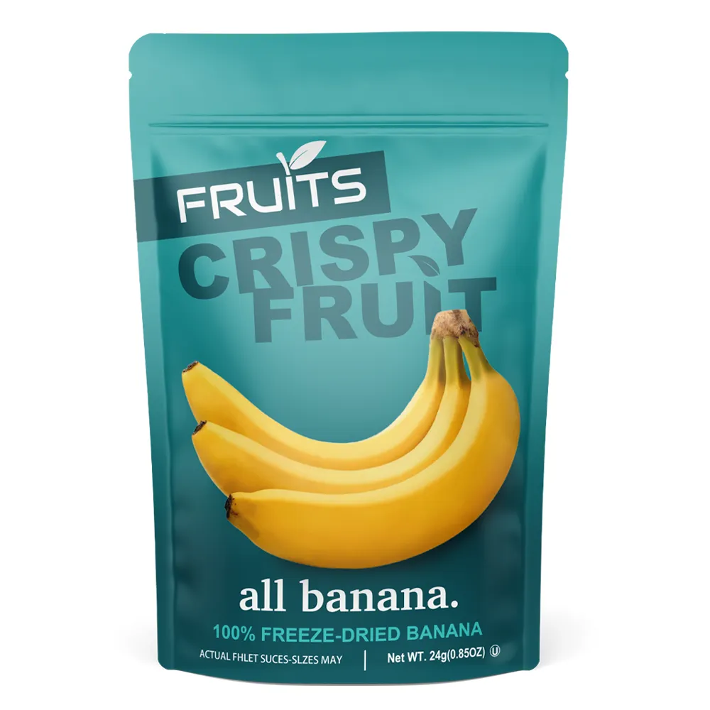 Commercio all'ingrosso personalizzato Logo Snack Mango frutta secca imballaggio in plastica Stand Up Pouch cibo secco sacchetto di imballaggio