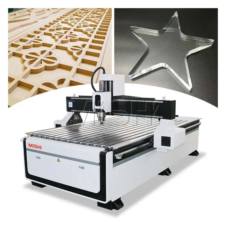 MISHI cnc-holzschnitzmaschine mit servo und reduktor zum schneiden von acryl-MDF-KT-platten 1325 cnc-fräsmaschine