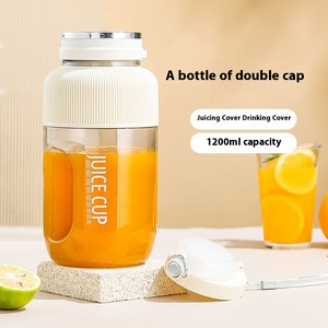 Taşınabilir 600ml Mini sıkacağı meyve sebze suyu için yeni şarj edilebilir USB Powered çok fonksiyonlu ev sıkacağı sınır ötesi - Product Image 6
