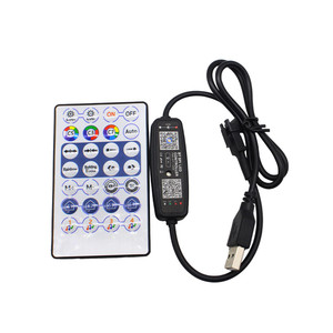 DC5-24V WS2811 WS2812B Светодиодная лента контроллер света музыка для SK6812 WS2812 пиксель светодиодная полоса света приложение пульт дистанционного управления - Product Image 2