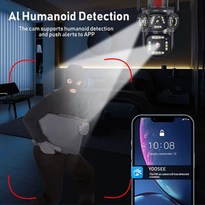 Cámara PTZ de doble lente V380 Pro de 4MP con sistema de alarma inalámbrico de seguimiento automático Monitoreo DE SEGURIDAD WIFI de 360 ° - Product Image 4