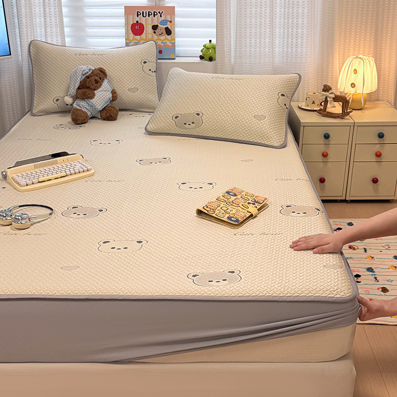 Ours en forme de coeur - drap housse
