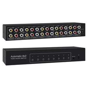 AV <strong>Video</strong> and Audio Automatic Switcher 8 in 2 Out Remote Control Selection Chip <strong>Switch</strong> 8port - Product Image 6