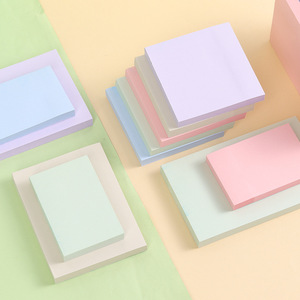 Venta al por mayor de varios tamaños de colores reutilizables Oficina Útiles escolares Notas adhesivas con logotipo Dejar un mensaje Bloc de notas - Product Image 2