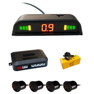 Car Auto Parktronic LED Parking <strong>Sensor</strong> With <strong>4</strong> <strong>Sensors</strong> <strong>Reverse</strong> Backup Car Parking Radar Monitor Detector System Backlight Display
