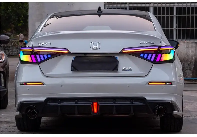 2022 2023 Car LED Tail Light Stop Brake Reverse Lamp For Honda Civic 2022 11th LED Tail Lamp Auto Parts
