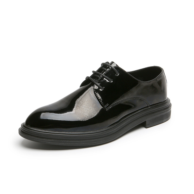 Genuine Leather Stylish Shoe Casual Dress Formal Loafers Men Black S219-3531 ((STOCK ITEM) 17 PRISTINE