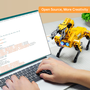 Hiwonder MechDog Pro açık kaynak AI Robot köpek ile Robot kol IoT AI ses görüş etkileşimi Python Arduino Scratch programlanabilir