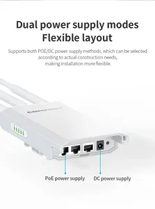 Comfast CF-EW85กลางแจ้งกิกะบิตแบนด์คู่แอคเซสพอยต์เราเตอร์ไฟร์วอลล์ pole/dc พลังงานสูงระยะไกลครอบคลุม WIFI 4G