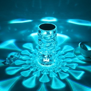 Modern Luxury Home Decor Crystal Table Led <strong>Magic</strong> Touching Control <strong>Magic</strong> <strong>Rose</strong> Activated <strong>Lamp</strong> Touch Control - Product Image 6