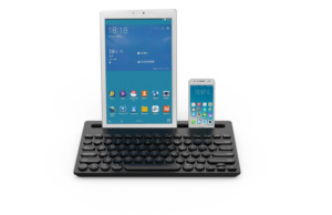 Teclado inalámbrico FD iK3381 de doble canal multidispositivo Universal lindo inalámbrico BT3.0 teclado portátil Delgado - Product Image 3