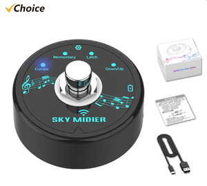 Pedal de efectos MIDI BT, controlador MIDI, controlador de efectos de Software, controlador MIDI USB, transmisión de datos de Pedal compacto inalámbrico, novedad