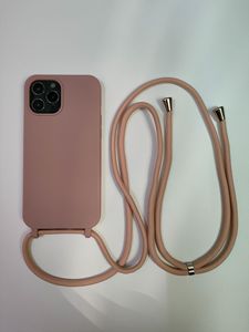 IPhone用16ケース吊りロープ電話ケースiPhone用16 14 15 13 Pro <span class=keywords><strong>Max</strong></span> 16 Plusシリコーン電話ケース