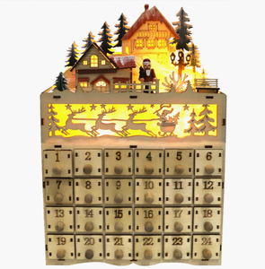 Lịch Mùa Vọng Tự Làm Bằng Gỗ Sang Trọng Hộp Đựng Lịch Paulownia Bằng Gỗ Đơn Giản Chưa Hoàn Thành - Product Image 4