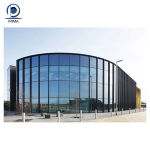 Veri merkezi güvenlik cephe ve opak cam termal kırılma sıcaklık kontrolü PRIMA alüminyum cam perde duvar - Product Image 4