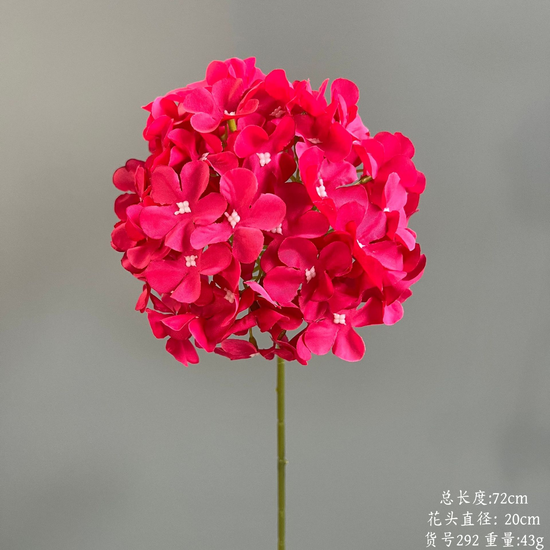 Article n° 292-72 hortensia à 72 pétales