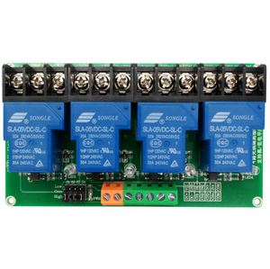 Módulo de relé de 4 canales, 5V, 12V, 24V, 30A, módulo de relé de disparo de alto y bajo nivel, control Automático PLC doméstico inteligente - Product Image 2