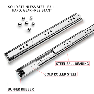 SNEIDA 53mm Heavy-Duty Drawer Slide Series 125kg for Kitchen Tool Cabinet Medical File Outdoor Pull-Out Extension <strong>Platform</strong> - Product Image 3
