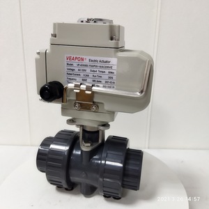 最佳价格12 v电动执行器UPVC CPVC塑料电动球阀用于水油气 - Product Image 4