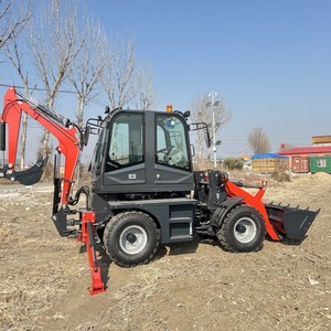Neue 4x4 Mini Farm Loader Bagger lader CE EPA Cert Dieselmotor Frontlader Kern Motor Pumpe Getriebe Getriebe SPS - Product Image 5
