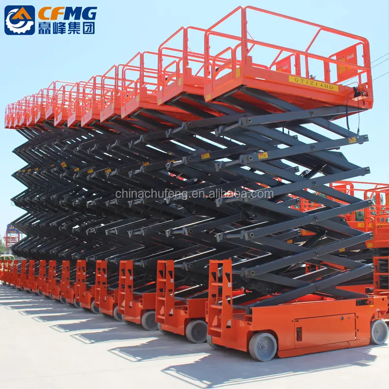 CFMG Portable Personal Lift Hydraulic Aerial Work Scissor Lift Electric Self-propelled Scissor Lift Platform With CE ISO