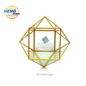 Phong bì chủ cho nhạc viện Thủy Tinh Hồ cạn đám cưới trung tâm thủy tinh & Đồng treo đèn lồng trang trí nội thất - Product Image 1