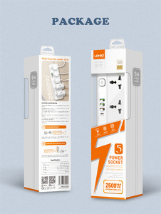 LDNIO SC5415 10 ft Power Strip Surge Protector 5 Outlets 4 <strong>Usb</strong> Port Desktop <strong>Multi</strong> <strong>Functional</strong> 5 Way Universal Smart Power <strong>Socket</strong>