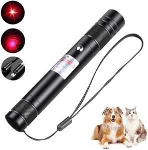 Grün Rot Laserpointer Langstrecken-Hochleistungs-Taschenlampe Wiederauf ladbar für USB mit einstellbarem Stern kopf - Product Image 2