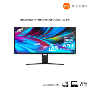 Xiaomi Redmi Monitor Curvo Gaming 30 Pulgadas 200HZ Alta Frecuencia de Actualización Pantalla LCD Ultra Clara Redmi Monitores de Computadora Curvados - Product Image 5