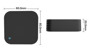 TYSH TuyaスマートホームワイヤレスWifiIRコントローラーIRリモートコントロール学習コード黒自動シャットオフ、タイマー機能10メートル - Product Image 5