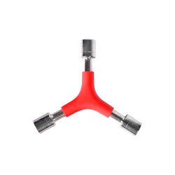 Manche à trois dents-Rouge