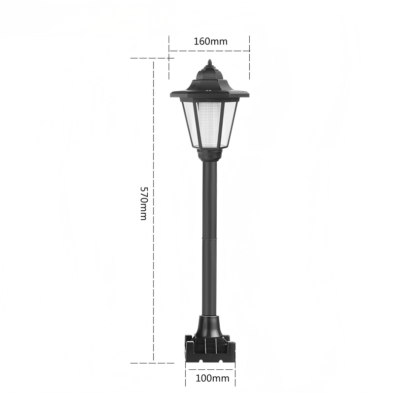 Negro - Estilo C (luz blanca)