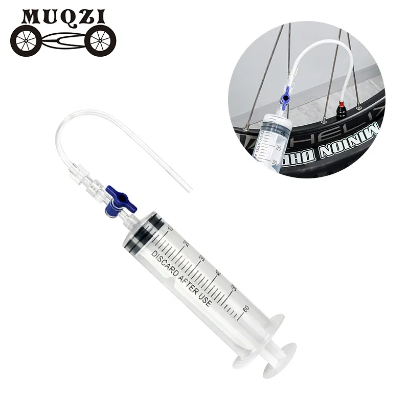 MUQZI MTB Sepeda Jalan 60Ml Vakum Tabung Ban Mengisi Alat Sepeda Tubeless Sealant Injector