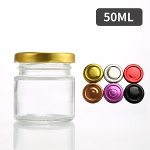 Factory Wholesale 25ml 35ml 45ml Mini Custom Bottle Empty Glass Food <strong>Jar</strong> Glass Jam <strong>Jar</strong> With Cap - Product Image 2