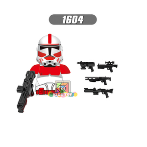 X0300 Space Wars 327th Attack Battalion <strong>Trooper</strong> Clone Storm <strong>Trooper</strong> Educational Assembly Mini Action Building Block Figure Toy - Product Image 4