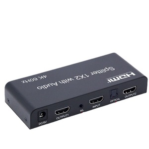 Full HD 4Kx2K 1X4 for HDMI <strong>1</strong> in <strong>2</strong> Out Power <strong>Splitter</strong> Video <strong>Splitters</strong> &amp; Converters for HDTV Xbos One <strong>Input</strong> <strong>2</strong> <strong>Output</strong>