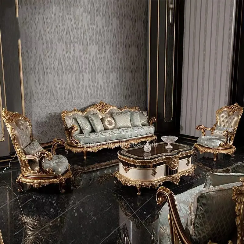 Meubles de salon canapé en cuir véritable rouge royal, meubles de canapé en cuir de luxe de salon