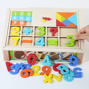 子供のおもちゃ教育番号認知形状マッチングゲームモンテッソーリ数学教育エイズ子供のためのおもちゃを学ぶ - Product Image 3