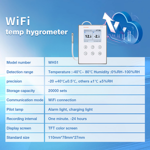 Novedades Monitor de temperatura y humedad Wifi con higrómetro de temperatura de sensor de alta precisión - Product Image 6