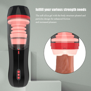 Mainan seks pria pemompa cahaya berdaging otomatis penuh mainan seks latihan Penis tabung teleskopik grosir - Product Image 3