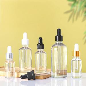 Press Button Dropper Bottle Glass Tincture Dropper Bottles Essential Oil Bottle <strong>C</strong>-rystal for <strong>Perfume</strong> 10ml 30ml 50ml 100ml - Product Image 1