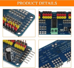 PCA9685A 16-Kanal-PWM-Servotreiber platine 12-Bit-IIC-Schnittstellenmodul Kompatibel mit Arduin Electronic Modules Kits