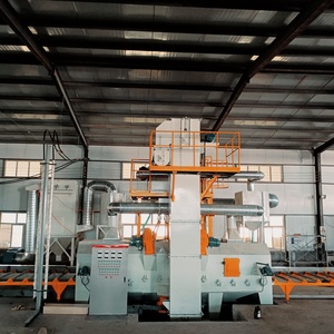 Large-Sized Roller Conveyor Shot <strong>Blasting</strong> Machine with Engine Motor Pump-for Cleaning Longer Parts Deflashing Burnishing - Product Image 3