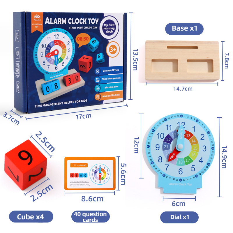 Clock teaching aid