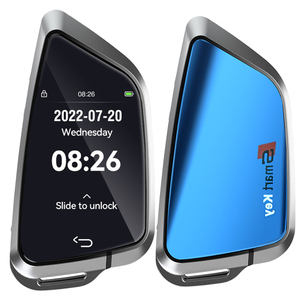 B-MW otomatik kilit GPS akıllı uzaktan anahtarsız giriş Push Start/Stop araba anahtarı ile yeni LCD dokunmatik ekran evrensel araçlar için - Product Image 2